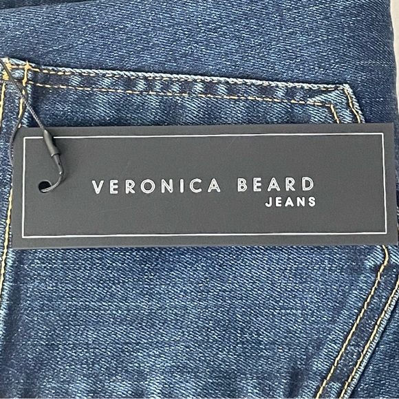 VERONICA BEARD JEANS NWT KATE 10” HIGH RISE SKINNY JEANS 24 VINTAGE WITH FRAY - Picture 4 of 14